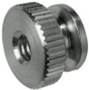 10-24x1/2" Round Knurled Thumb Nuts, Aluminum (100/Bulk Pkg.)