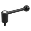 Kipp M12x25 Adjustable Tension Lever, External Thread, 0 Degrees, Size 3 (Qty. 1), K0108.3122X25