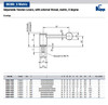 Kipp M12x25 Adjustable Tension Lever, External Thread, 0 Degrees, Size 3 (Qty. 1), K0108.3122X25