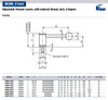 Kipp 5/16-18x30 Adjustable Tension Lever, External Thread, 0 Degrees, Size 1 (1/Pkg.), K0108.1A32X30