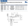 Kipp 3/8-16x25 Adjustable Tension Lever, External Thread, Stainless Steel, 20 Degrees, Size 1 (1/Pkg.), K0109.1A41X25