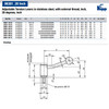 Kipp 1/2-13x30 Adjustable Tension Lever, External Thread, Stainless Steel, 20 Degrees, Size 3 (Qty. 1), K0109.3A51X30