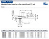 Kipp 5/8-11x30 Adjustable Tension Levers, Low Profile, External Thread, 15 Degrees, Size 3 (Qty. 1), K0114.3A62X30