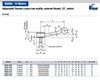 Kipp M10x60 Adjustable Tension Levers, Low Profile, External Thread, 15 Degrees, Size 2 (Qty. 1), K0114.2102X60