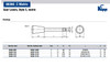 Kipp M6 Gear Lever, Stainless Steel, Style C, 35 mm Length (1/Pkg.), K0179.1408X35