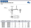 Kipp 10-32x50 Cam Lever, External Thread, Stainless Steel, Aluminum Handle, Size 1  (1/Pkg.), K0005.15111A1X50