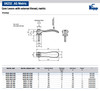 Kipp M6x40 Cam Lever, External Thread, Aluminum Handle, Size 1  (1/Pkg.), K0005.1501106X40