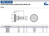 Kipp 5/16"-18x20 Knurled Thumb Screw, Stainless Steel, DIN 464 (10/Pkg.), K0140.A32X20