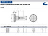 Kipp 5/16"-18x25 Knurled Thumb Screw, Stainless Steel, DIN 464 (10/Pkg.), K0140.A32X25