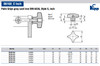 Kipp 1/4"-20 Hole Diameter, 32 mm Diameter, Palm Grip Knob, Gray Cast Iron, DIN 6335, Style E (Qty. 1), K0147.5A2