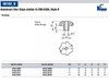 Kipp 12 mm Inside Diameter, 63 mm Diameter, Star Grip Knob, Aluminum, Polished, Style B (Qty. 1), K0149.263122