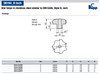 Kipp .375" Inside Diameter, 50 mm Diameter, Star Grip Knob, Stainless Steel, Style B (1/Pkg.), K0150.250CO2