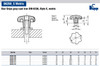 Kipp M8 mm Inside Diameter 40 mm Diameter, Star Grip Knob, Gray Cast Iron, DIN 6336, Style E (1/Pkg.), K0151.508