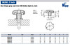 Kipp .625" Inside Diameter 80 mm Diameter, Star Grip Knob, Gray Cast Iron, DIN 6336, Style C (1/Pkg.), K0151.3CQ