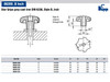 Kipp .625" Inside Diameter 80 mm Diameter, Star Grip Knob, Gray Cast Iron, DIN 6336, Style B (1/Pkg.), K0151.2CQ