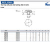 Kipp 12 mm Hole Diameter, 63 mm Diameter, Star Grip Knob, Plastic with Plain Steel Bushing, Style H (10/Pkg.), K0153.112