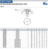 Kipp M6 Hole Diameter, 32 mm Diameter, Star Grip Knob, Plastic with Plain Steel Bushing, Style K (10/Pkg.), K0153.206