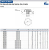 Kipp M6 Hole Diameter, 40 mm Diameter, Star Grip Knob, Plastic with Plain Steel Bushing, Style K (10/Pkg.), K0153.2061