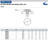 Kipp 3/8"-16 Hole Diameter, 50 mm Diameter, Star Grip Knob, Plastic with Plain Steel Bushing, Style K (10/Pkg.), K0153.2A4