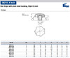 Kipp .250" Hole Diameter, 32 mm Diameter, Star Grip Knob, Plastic with Plain Steel Bushing, Style H (10/Pkg.), K0153.1CM