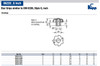 Kipp 0.312" Inside Diameter, 40 mm Diameter, Star Grip Knob, Plastic without Bushing, Style G-Yellow (10/Pkg.), K0155.3CN7