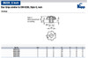 Kipp 0.188" Inside Diameter, 25 mm Diameter, Star Grip Knob, Plastic without Bushing, Style G-Gray (10/Pkg.), K0155.3CL5