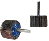Flap Wheels - Mounted - 3" x 1" x 1/4", Grit: 40 , Mercer Abrasives 365040 (10/Pkg.)