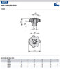 Kipp M5 Thread, 25 mm Diameter, Quick Fastening Star Grips (Qty. 1), K0156.05