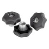 Kipp M10 Thread, 50 mm Diameter, Quick Fastening Star Grips (1/Pkg.), K0156.10