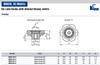 Kipp M12 Inside Diameter, 83 mm Diameter, Six Lobe Knob, Duroplast, Tapped Hole (Qty. 1), K0184.83112