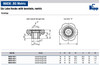 Kipp 14 mm Inside Diameter, 70 mm Diameter, Six Lobe Knob, Duroplast, Reamed Thru Hole (Qty. 1), K0184.70214