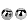 Kipp #8-32 Inside Diameter, 16 mm Diameter, Ball Knob DIN 319, Aluminum, Style C (1/Pkg.), K0650.116AE2