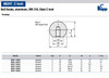 Kipp 1/4"-20 Inside Diameter, 25 mm Diameter, Ball Knob DIN 319, Aluminum, Style C (1/Pkg.), K0650.125A22