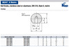 Kipp 8 mm Inside Diameter, 20 mm Diameter, Ball Knob DIN 319, Stainless Steel, Style K (1/Pkg.), K0650.320053