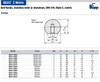 Kipp M5 Inside Diameter, 20 mm Diameter, Ball Knob DIN 319, Stainless Steel, Style C (1/Pkg.), K0650.120053