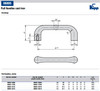 Kipp M6x100 mm Pull Handle, Tumbled Gray Cast Iron (Qty. 1), K0186.10006