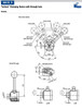 Kipp "Actima" Clamping Device with through hole, Left-Hand, Pull Style (Qty. 1), K0020.45