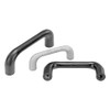 Kipp M6x100 mm Pull Handle, Powder-Coated Black Cast Iron (Qty. 1), K0186.100061