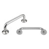 Kipp M8 x 200 mm Pull Handle, Stainless Steel w/ Cover Plates, Front Mounted (1/Pkg.), K0215.2001