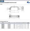 Kipp 9 mm x 132 mm Thermoplastic PA Pull Handle, Front and Rear Mount (Qty. 1), K0190.113208