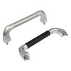 Kipp M8x35 x 200 mm Three-Piece Tube Pull Handle, Stainless Steel, Front Mounted (1/Pkg.), K0227.200081