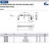 Kipp M8x20 x 200 mm Three-Piece Tube Pull Handle w/Plastic Cover, Stainless Steel, Rear Mounted (Qty. 1), K0227.200084