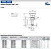 Kipp 1"-8 Indexing Plunger with Pull Knob, Stainless Steel, Locking Pin Not Hardened - Style A (Qty. 1), K0338.11516A8