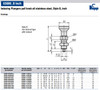 Kipp 3/4"-16 Indexing Plunger with Pull Knob, All Stainless Steel, Locking Pin Hardened - Style B (Qty. 1), K0632.002412AO