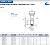 Kipp M6x0.75 Indexing Plunger with Pull Knob, All Stainless Steel, Locking Pin Not Hardened - Style A (1/Pkg.), K0632.111903