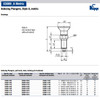 Kipp M20x1.5 (78 mm Length) Indexing Plunger with Pull Knob, Stainless Steel, Locking Pin Hardened - Style A (1/Pkg.), K0338.01412