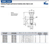 Kipp 1/4"-28 Indexing Plunger with Pull Knob, All Stainless Steel, Locking Pin Hardened - Style A (Qty. 1), K0632.001903AJ