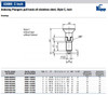 Kipp 1"-8 Indexing Plunger with Pull Knob, All Stainless Steel, Locking Pin Not Hardened - Style C (1/Pkg.), K0632.113516A8