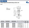 Kipp 3/4"-16 Indexing Plunger with Pull Knob, Stainless Steel, Extended Locking Pin Not Hardened - Style A (Qty. 1), K0630.211412AO