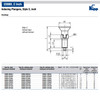 Kipp 5/8"-11 Indexing Plunger with Pull Knob, Stainless Steel, Locking Pin Hardened - Style C (Qty. 1), K0338.03308A6